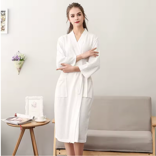 Organic Cotton Waffle Robe